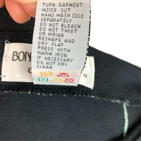 VINTAGE 80s Bonnie Boerer & Company Black Floral Beaded Top - Picture 12 of 13